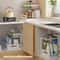 Pull Out Kitchen Shelf Organizer Carbon Steel Space Saving Under Cabinet Rack