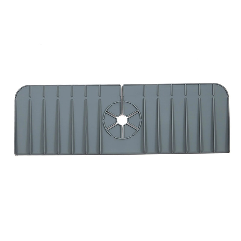 Silicone Faucet Mat Sink Splash Guard With Drain Pad 7