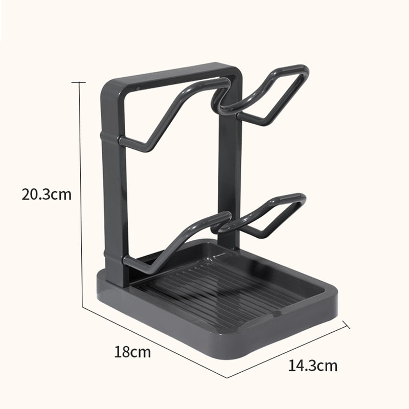 Multi Functional Kitchen Counter Organizer With Cutting Board Holder And Spatula Rack 6