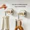 Rotating Suction Cup Hook Rack For Kitchen Wall Storage Organizer 4