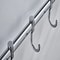 Punch Free Stainless Steel Kitchen Wall Rack Organizer with Hooks for Knives Pots and Utensils