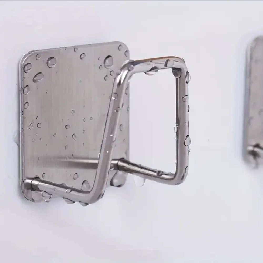 Stainless Steel Kitchen Sponge Holder Wall Mount Sink Caddy Organizer No Drill 4