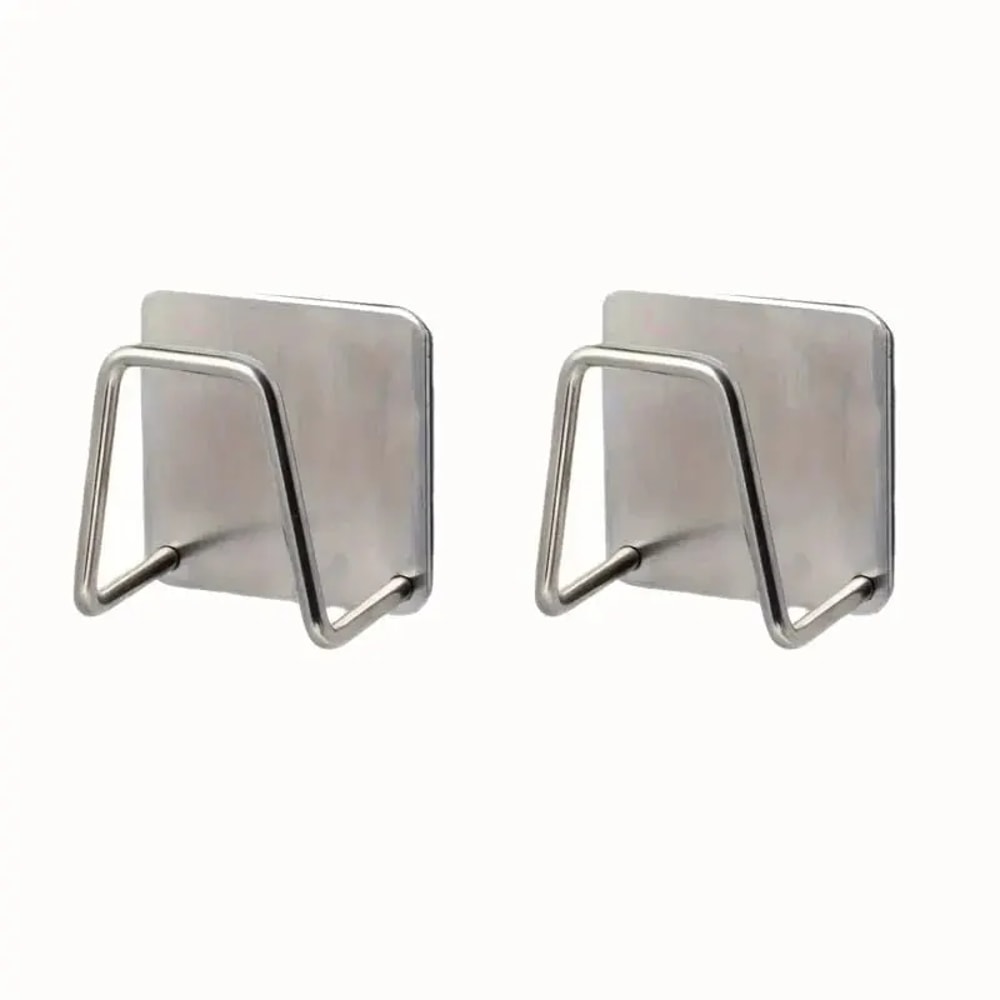 Stainless Steel Kitchen Sponge Holder Wall Mount Sink Caddy Organizer No Drill 6