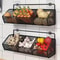 Wall Mounted Garlic Storage Box & Onion Organizer Shelf for Kitchen Space Saving