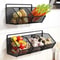Wall Mounted Garlic Storage Box & Onion Organizer Shelf for Kitchen Space Saving