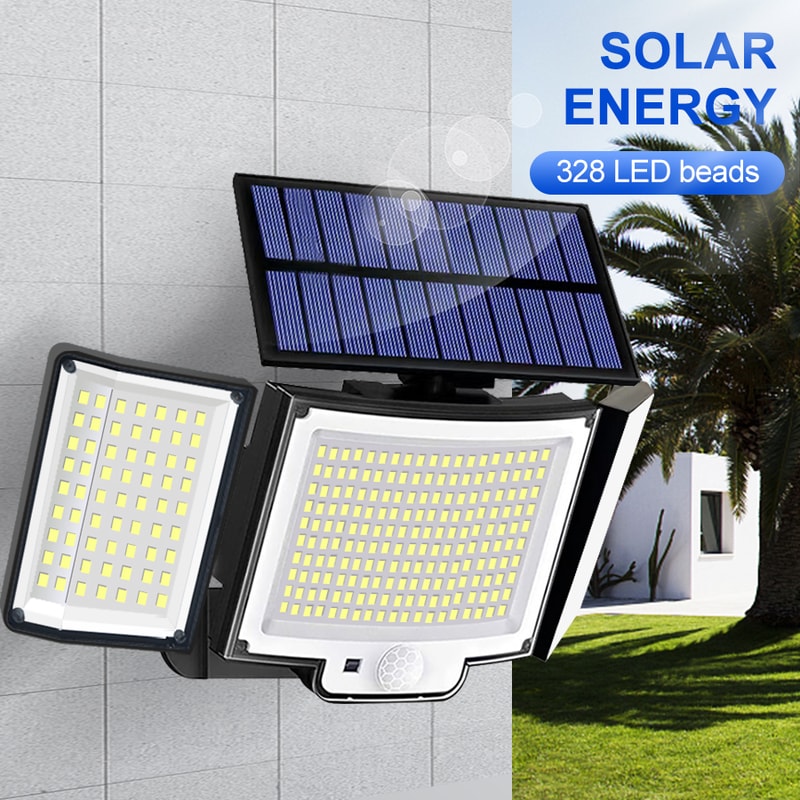 Ultra Bright Solar Motion Sensor Lights Outdoor Waterproof LED Security Wall Light 3