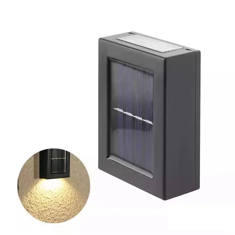 Solar Up Down Wall Light Outdoor Waterproof LED Garden Lamp 8