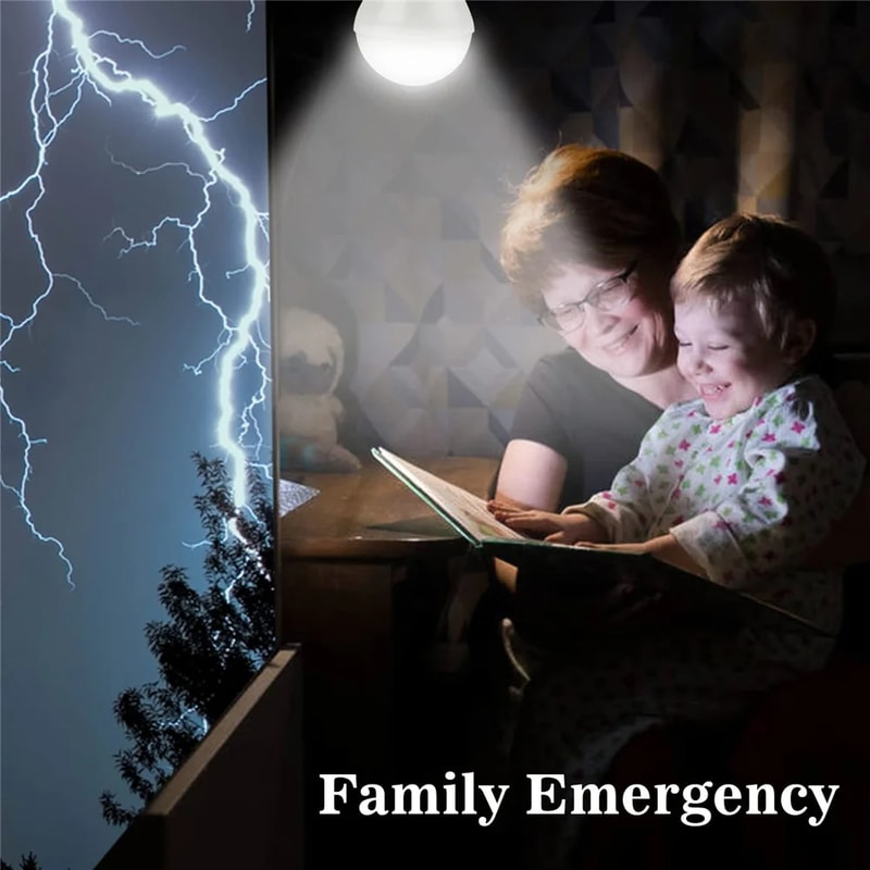 Solar Powered LED Camping Lamp Rechargeable Portable Light For Emergency Outdoor Use 2