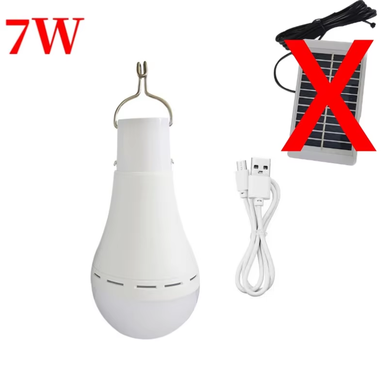 Solar Camping Light USB Rechargeable Waterproof LED Lantern for Outdoor & Emergency Use