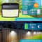 High Output Solar Motion Sensor Security Light LED Waterproof Wall Lamp