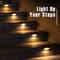 Solar Deck Lights Waterproof LED Step Fence Pathway Lighting Set 3