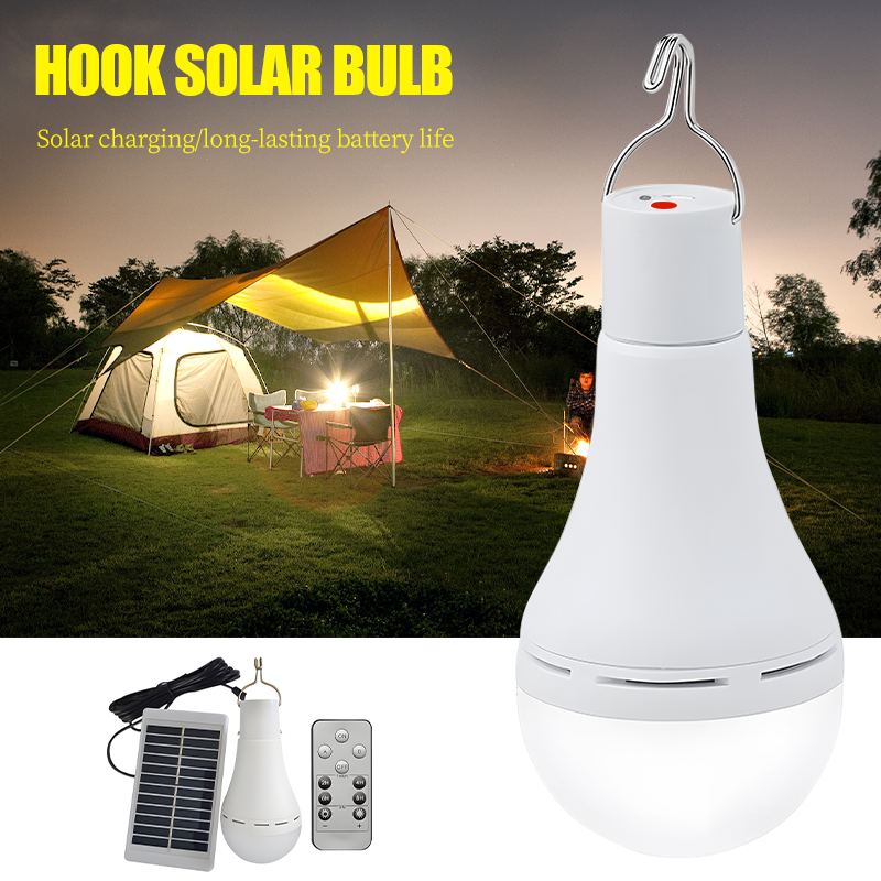 Solar LED Hanging Lamp USB Rechargeable Waterproof Emergency Light For Camping And Home 0