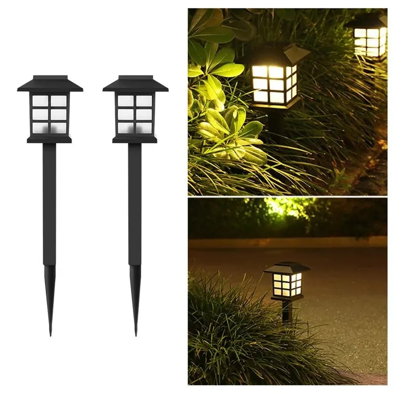 Solar Pathway Lights Pack Waterproof Outdoor Garden Lights for Yard Walkway Decor