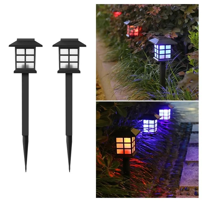 Solar Pathway Lights Pack Waterproof Outdoor Garden Lights for Yard Walkway Decor