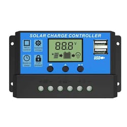 smart solar charge controller with lcd display & dual usb regulator