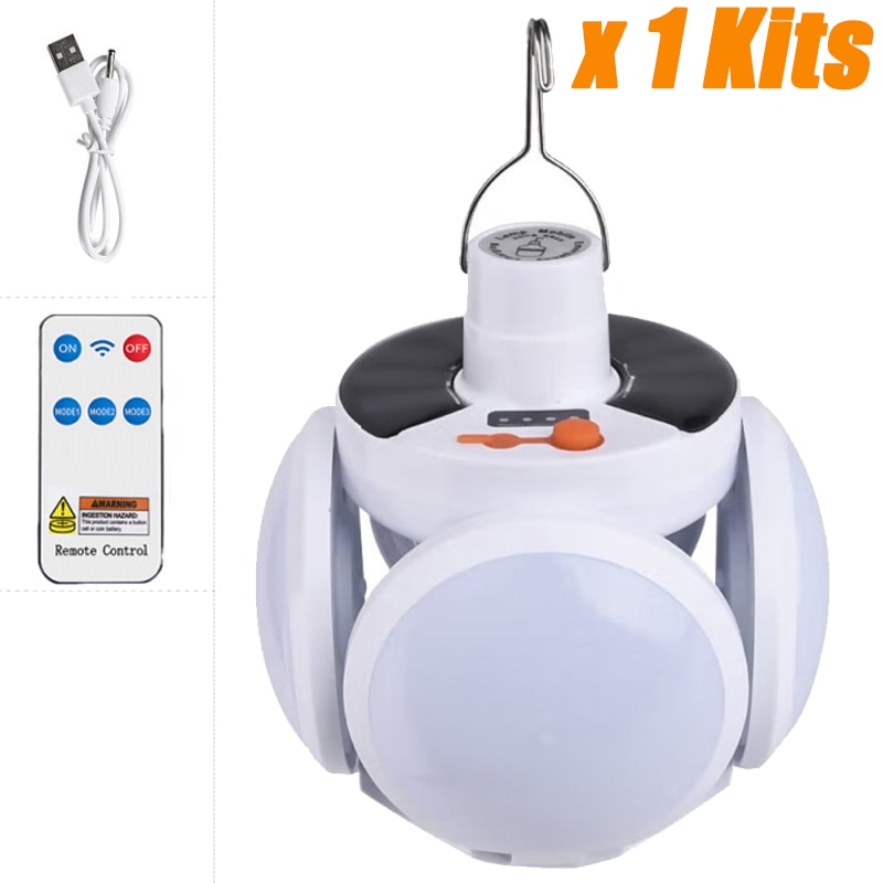 Solar Camping Lantern Rechargeable LED Portable Emergency Light For Outdoor And Camping 5