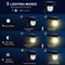 Solar Motion Sensor Wall Light Waterproof Outdoor Garden Lamp for Pathway Yard Security