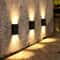 Solar Up Down Wall Light Waterproof Outdoor Garden Lamp 0