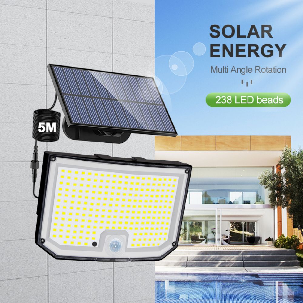 Solar Motion Sensor LED Wall Light Outdoor Waterproof Security Lamp 4