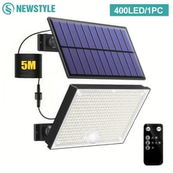 led solar motion sensor security lights waterproof outdoor garden yard light