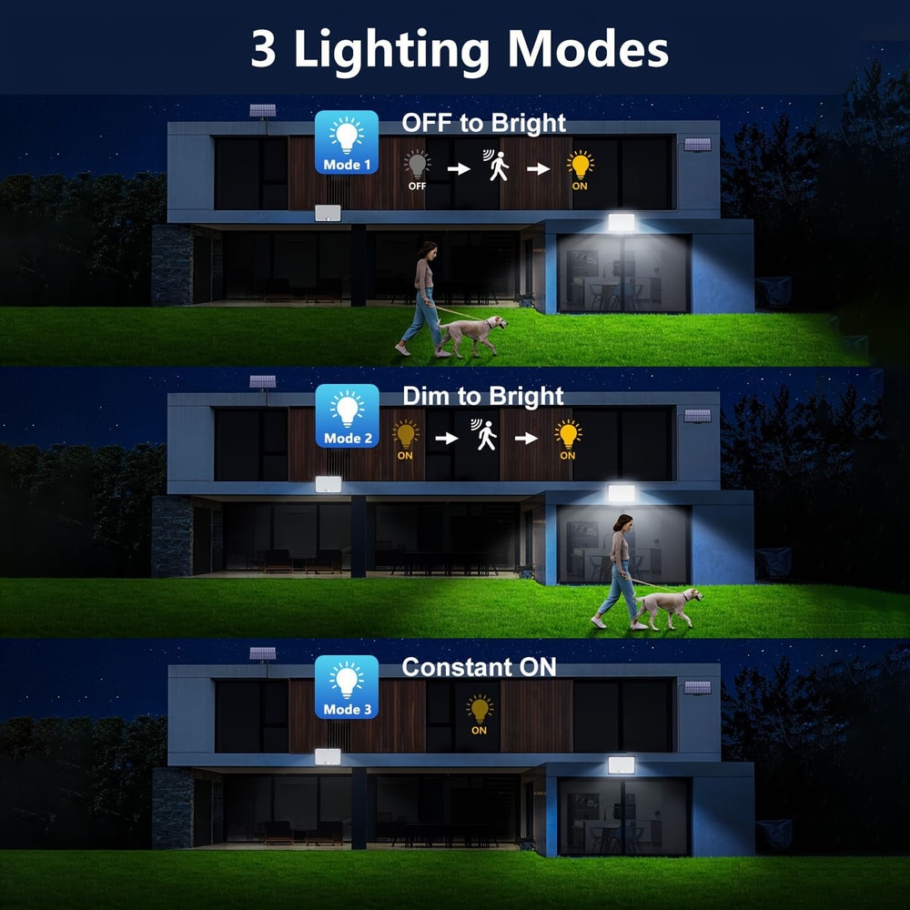 LED Solar Motion Sensor Security Lights Waterproof Outdoor Garden Yard Light 5