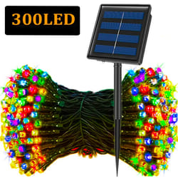 solar powered led string lights outdoor waterproof fairy lights modes garden decor