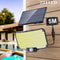 LED Solar Motion Sensor Light With Remote IP65 Waterproof Outdoor Security Flood Light 0