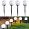 Solar LED Garden Globe Lights Waterproof Outdoor Pathway Yard Lighting Set 0