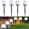 Solar LED Garden Globe Lights Waterproof Outdoor Pathway Yard Lighting Set 0