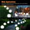 Solar LED Garden Globe Lights Waterproof Outdoor Pathway Yard Lighting Set 1