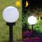 Solar LED Garden Globe Lights Waterproof Outdoor Pathway Yard Lighting Set 3