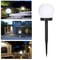 Solar LED Garden Globe Lights Waterproof Outdoor Pathway Yard Lighting Set 6