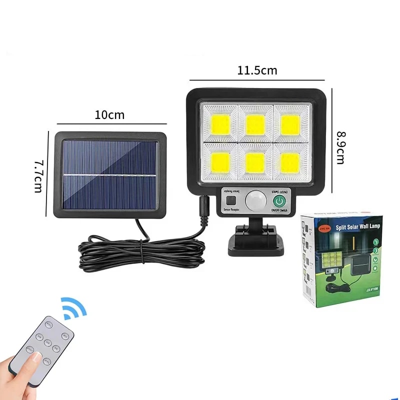 Solar Motion Sensor Wall Light Outdoor Waterproof Split Security Lamp 5