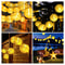 Solar Lantern String Lights Waterproof Outdoor Fairy Lights for Patio Garden Decor
