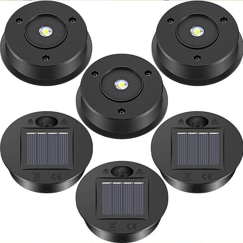 Solar Lantern Replacement Top Waterproof LED Solar Light Lid For Garden Outdoor Decor 0