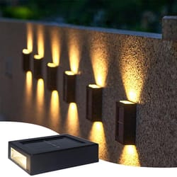 solar up down wall lights waterproof outdoor solar light for garden and home
