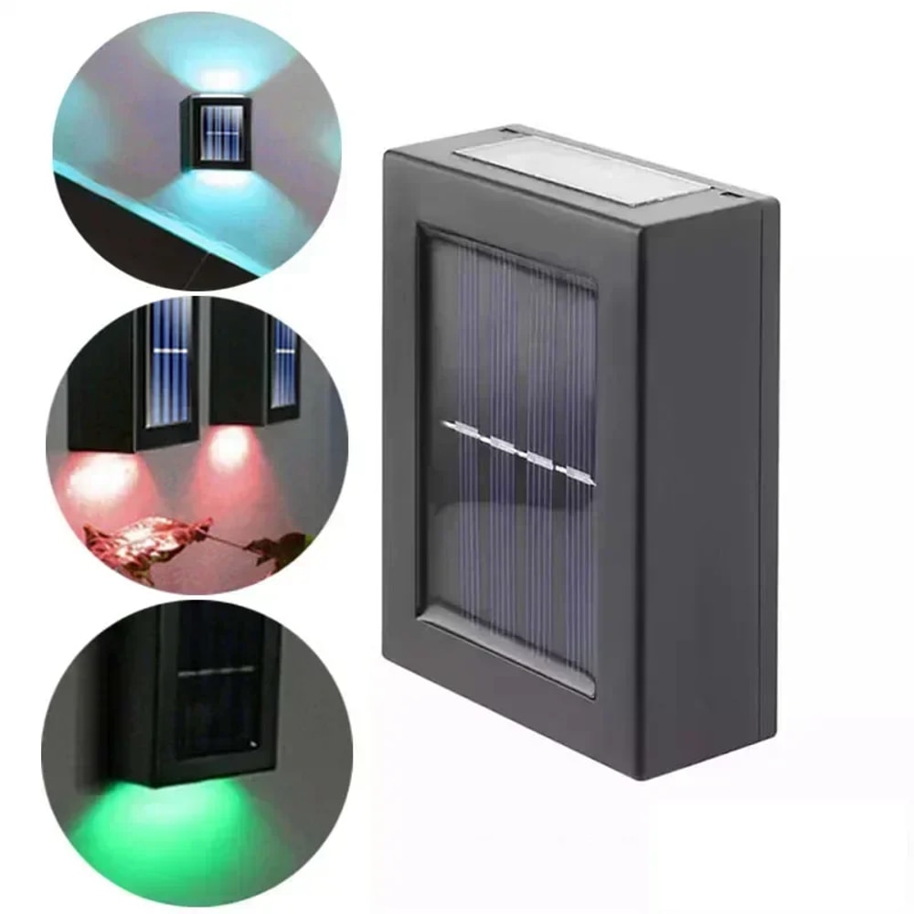 Solar Up Down Wall Lights Waterproof Outdoor Solar Light for Garden and Home