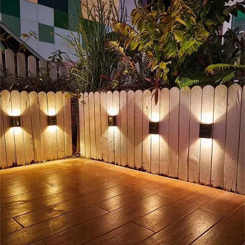 Solar Up Down Wall Lights Waterproof Outdoor Solar Light for Garden and Home