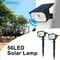 LED Solar Motion Sensor Outdoor Spotlights Waterproof Garden Security Lights
