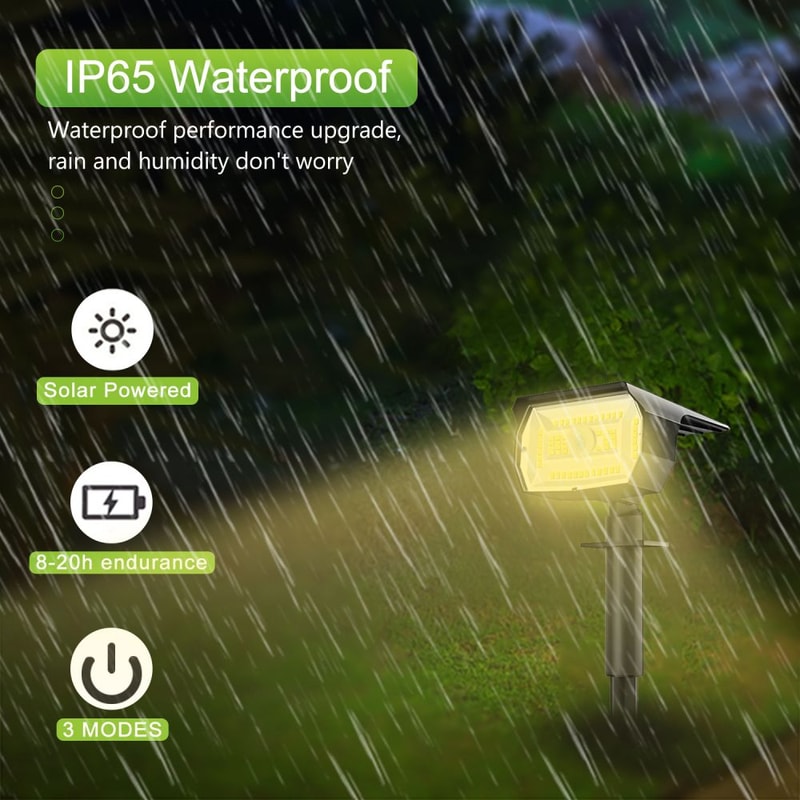 LED Solar Motion Sensor Outdoor Spotlights Waterproof Garden Security Lights