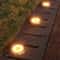 Solar Garden Lights Outdoor Waterproof Ground Disk Lights For Pathway Deck Yard 4