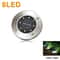 Solar Garden Lights Outdoor Waterproof Ground Disk Lights For Pathway Deck Yard 6
