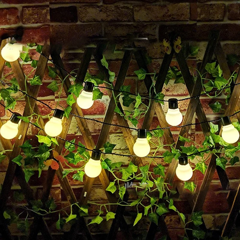 Solar LED Globe String Lights Outdoor Waterproof Garden Fairy Lights For Patio Party Decor 2