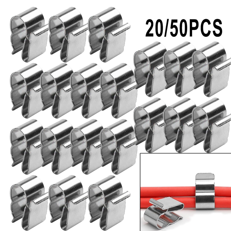 Solar Panel Cable Clips Stainless Steel PV Wire Organizer For Solar Wiring 1