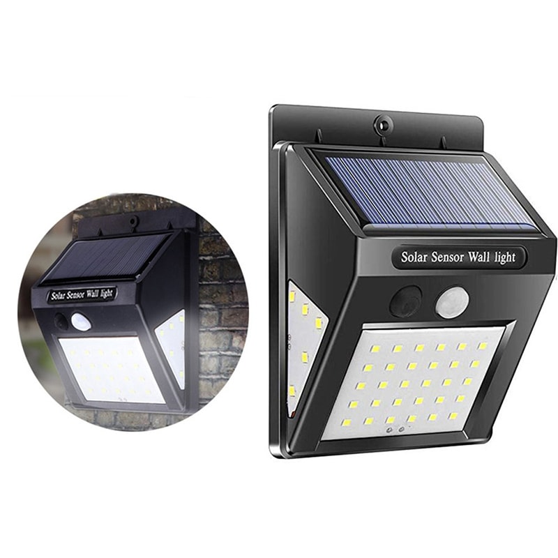 Solar Motion Sensor Wall Light Outdoor Waterproof LED Security Lamp 2