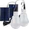 Solar LED Emergency Light Bulb Waterproof Portable Outdoor USB Rechargeable