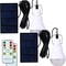 Solar LED Emergency Light Bulb Waterproof Portable Outdoor USB Rechargeable