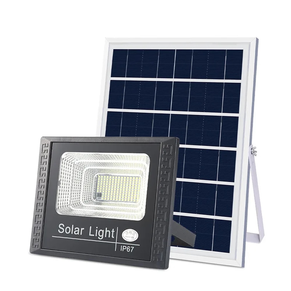 Solar Flood Light with Remote Control Outdoor Waterproof Spotlight