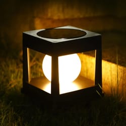 solar post cap lights outdoor waterproof solar powered fence & deck lighting