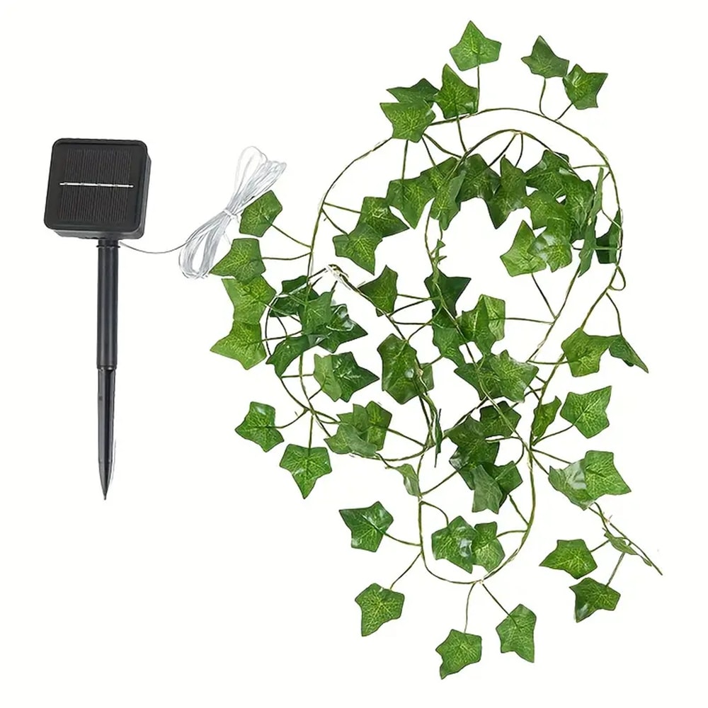 Solar Ivy Outdoor String Lights Waterproof Solar Outdoor String Lights with LEDs for Garden & Party Decor
